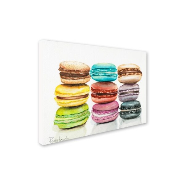 Jennifer Redstreake '9 Macarons' Canvas Art,24x32